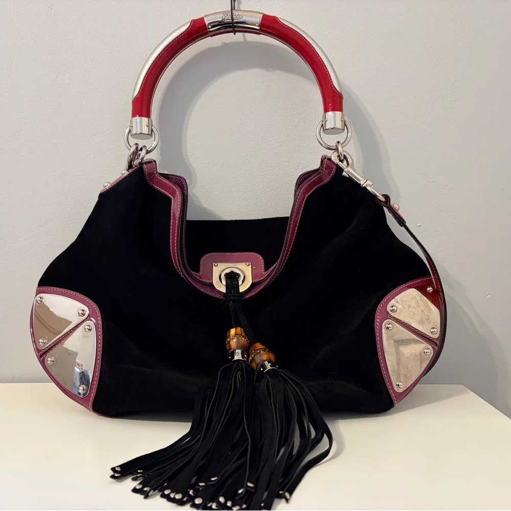 Suede Gucci Indy Bag
